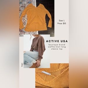 Long sleeve women’s shirt.